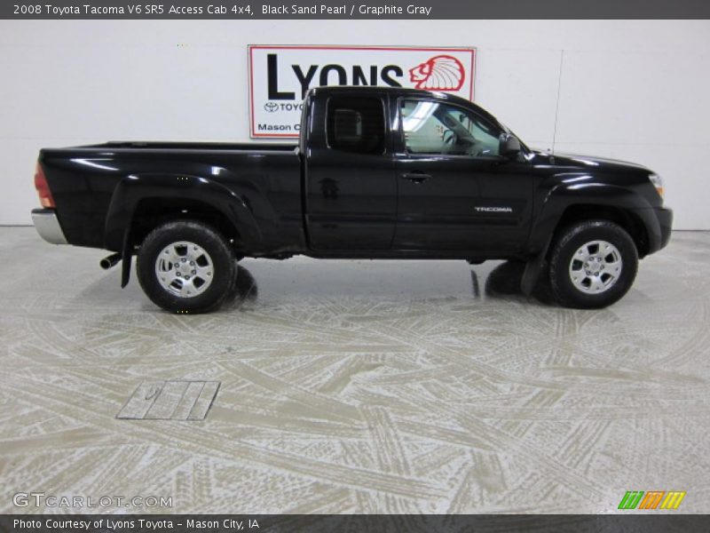 Black Sand Pearl / Graphite Gray 2008 Toyota Tacoma V6 SR5 Access Cab 4x4
