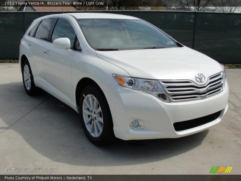 Blizzard Pearl White / Light Gray 2011 Toyota Venza I4