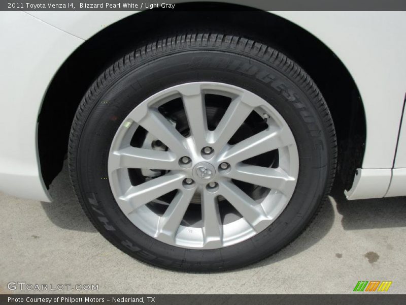 Blizzard Pearl White / Light Gray 2011 Toyota Venza I4
