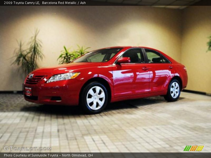 Barcelona Red Metallic / Ash 2009 Toyota Camry LE
