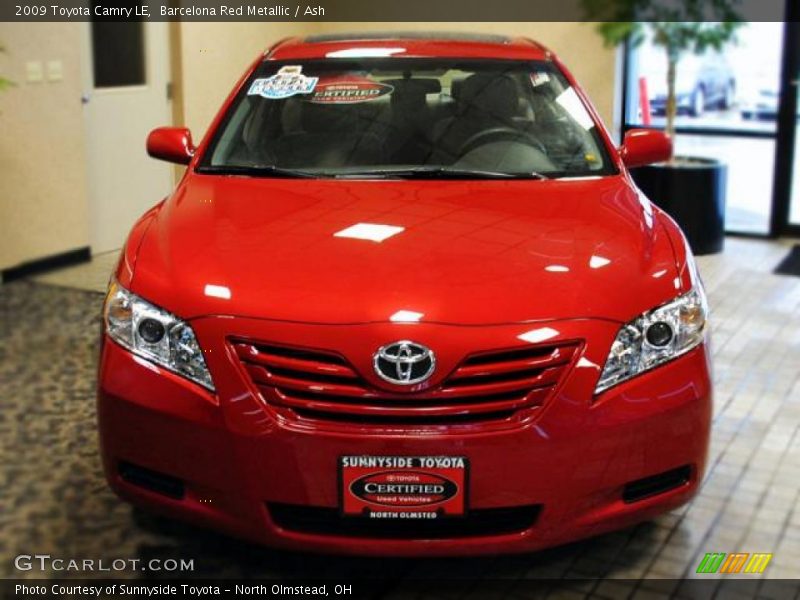 Barcelona Red Metallic / Ash 2009 Toyota Camry LE
