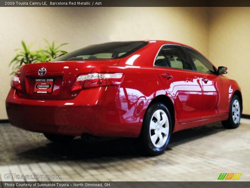 Barcelona Red Metallic / Ash 2009 Toyota Camry LE