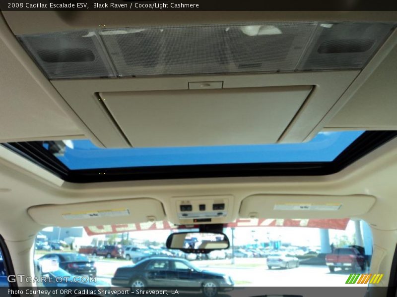 Black Raven / Cocoa/Light Cashmere 2008 Cadillac Escalade ESV