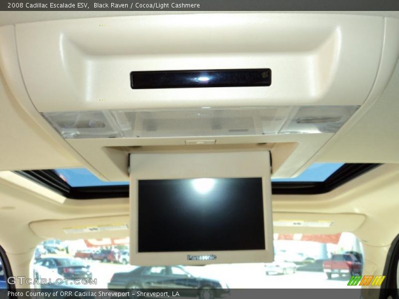 Black Raven / Cocoa/Light Cashmere 2008 Cadillac Escalade ESV