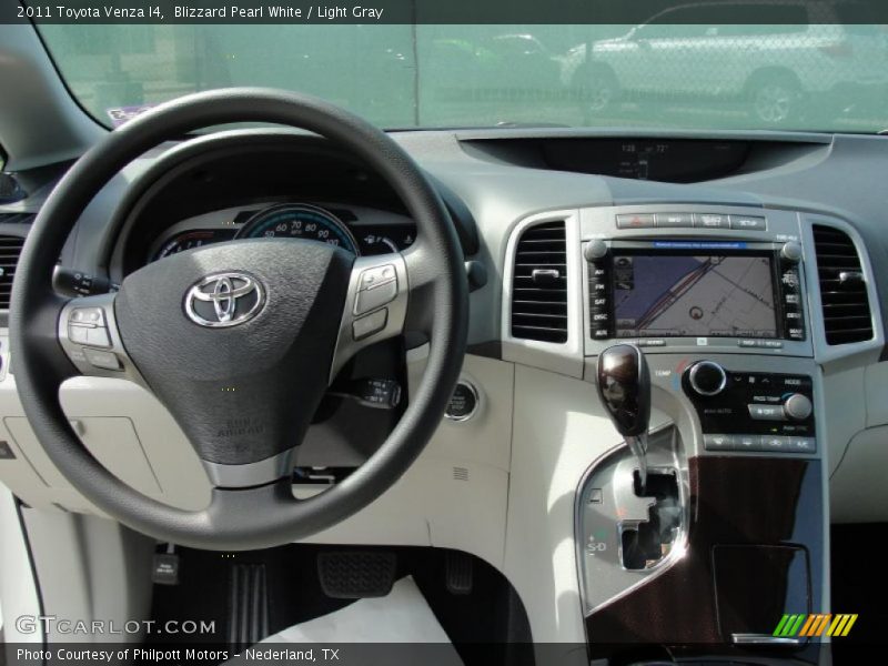Blizzard Pearl White / Light Gray 2011 Toyota Venza I4