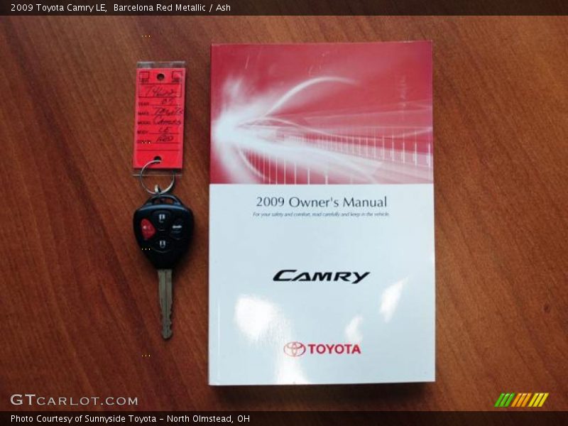 Barcelona Red Metallic / Ash 2009 Toyota Camry LE