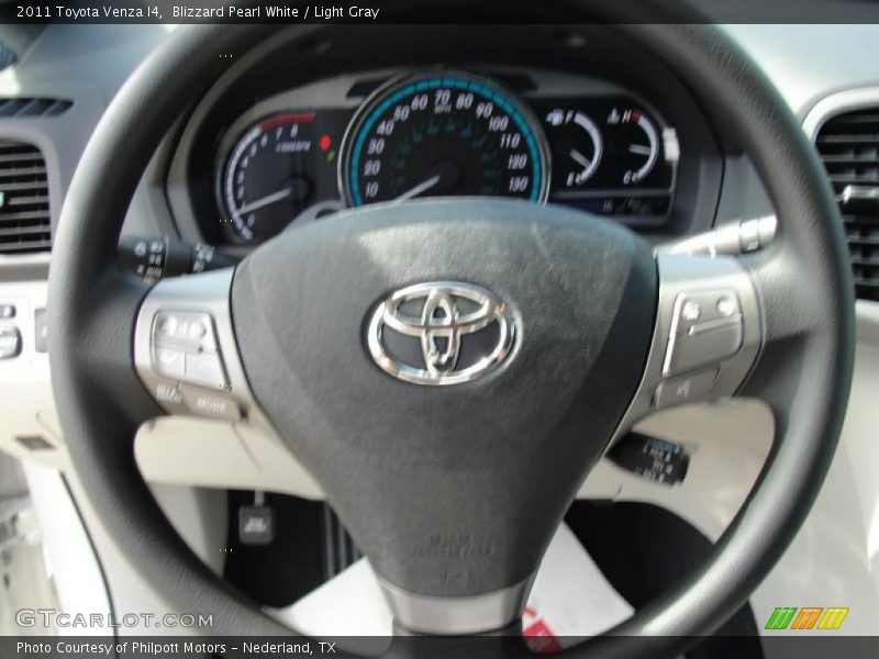 Blizzard Pearl White / Light Gray 2011 Toyota Venza I4