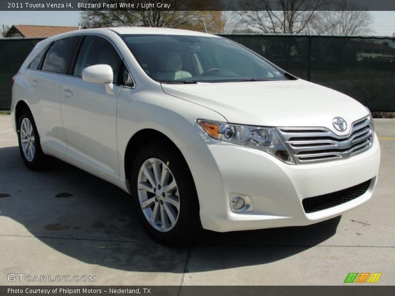 Blizzard Pearl White / Light Gray 2011 Toyota Venza I4