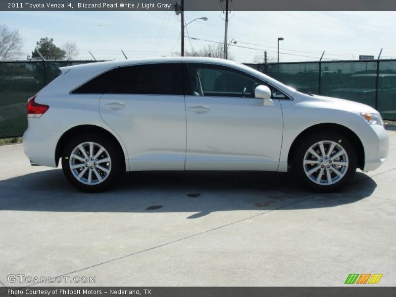 Blizzard Pearl White / Light Gray 2011 Toyota Venza I4