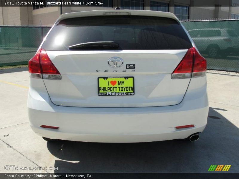 Blizzard Pearl White / Light Gray 2011 Toyota Venza I4