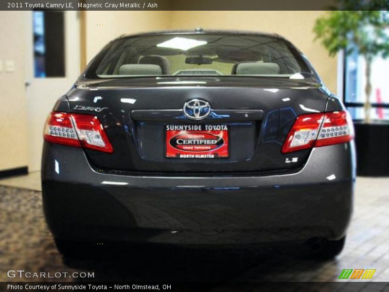 Magnetic Gray Metallic / Ash 2011 Toyota Camry LE