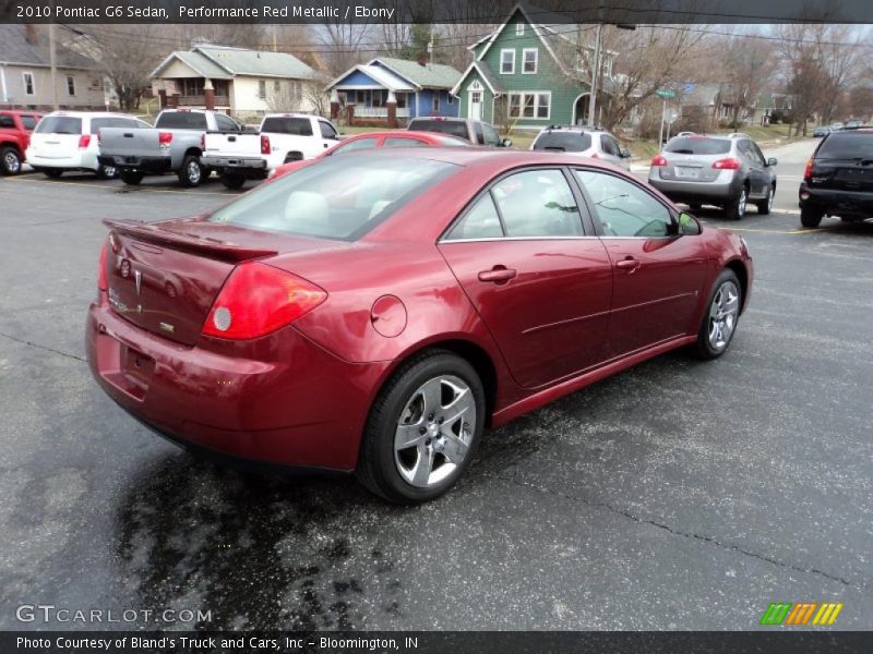 Performance Red Metallic / Ebony 2010 Pontiac G6 Sedan
