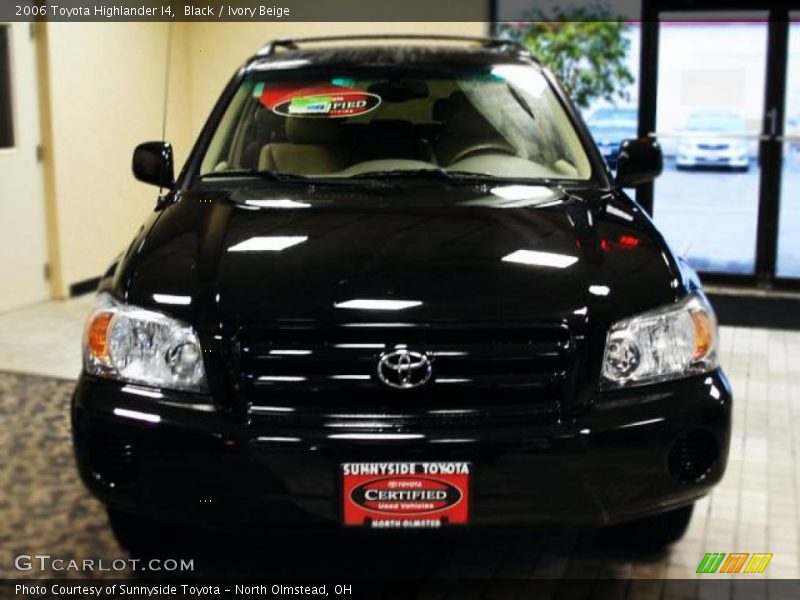 Black / Ivory Beige 2006 Toyota Highlander I4