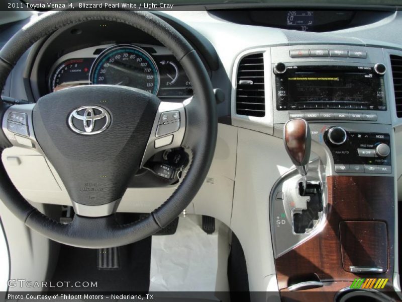 Blizzard Pearl White / Light Gray 2011 Toyota Venza I4