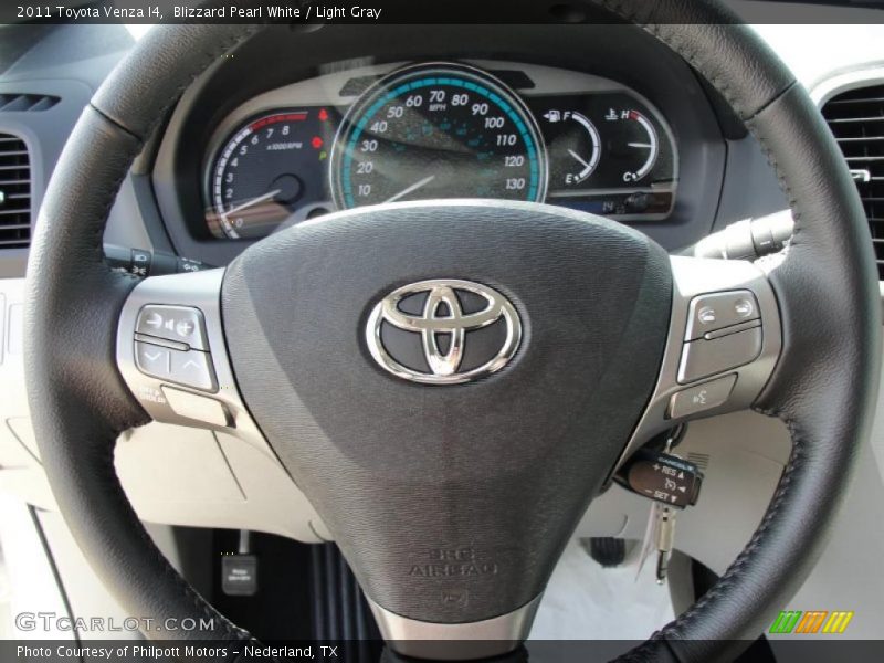 Blizzard Pearl White / Light Gray 2011 Toyota Venza I4