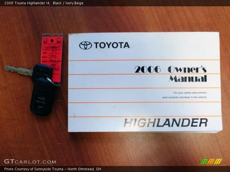 Black / Ivory Beige 2006 Toyota Highlander I4