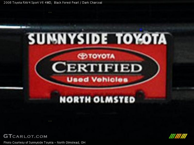 Black Forest Pearl / Dark Charcoal 2008 Toyota RAV4 Sport V6 4WD