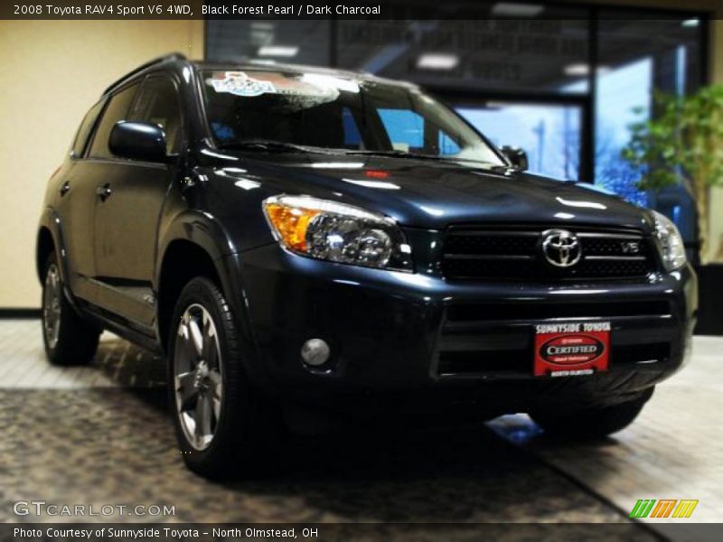 Black Forest Pearl / Dark Charcoal 2008 Toyota RAV4 Sport V6 4WD