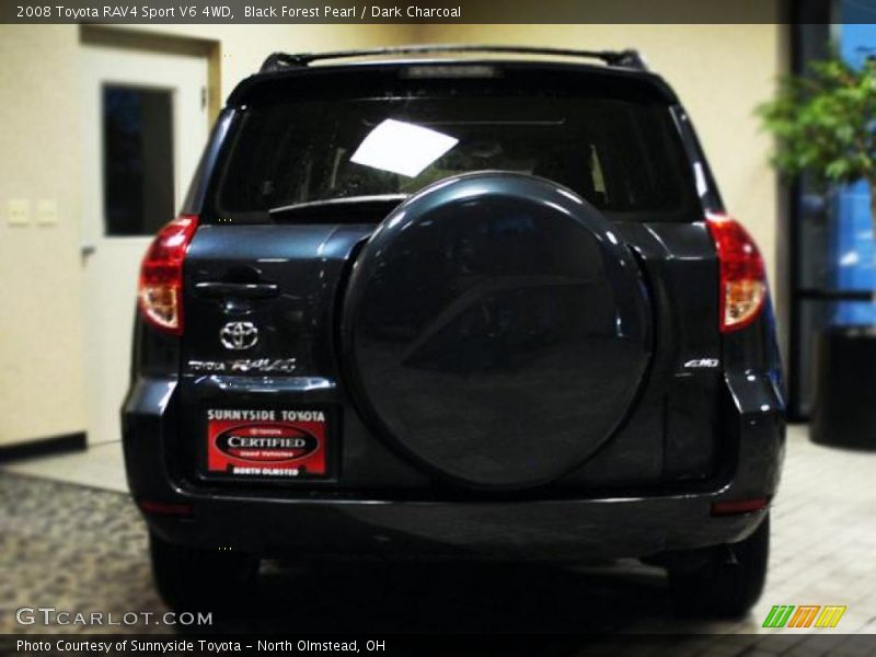 Black Forest Pearl / Dark Charcoal 2008 Toyota RAV4 Sport V6 4WD