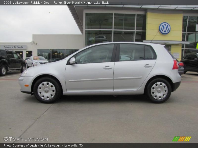 Reflex Silver Metallic / Anthracite Black 2008 Volkswagen Rabbit 4 Door