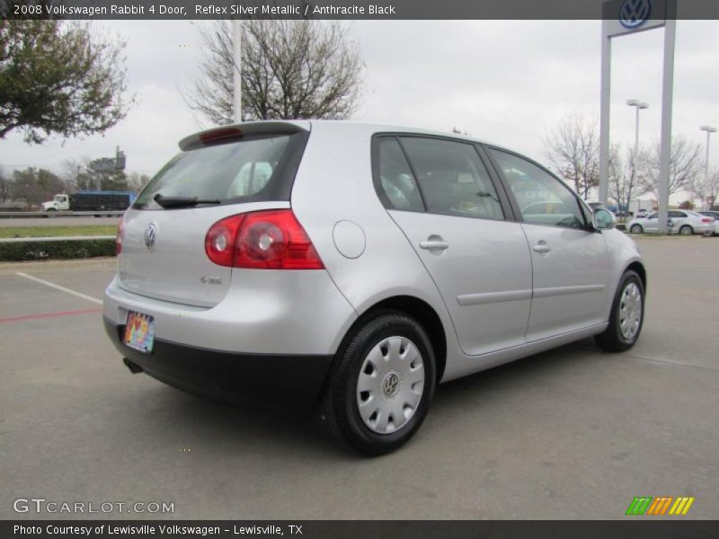 Reflex Silver Metallic / Anthracite Black 2008 Volkswagen Rabbit 4 Door
