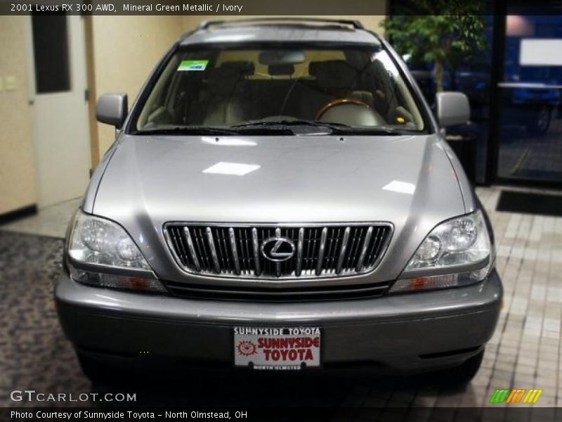 Mineral Green Metallic / Ivory 2001 Lexus RX 300 AWD