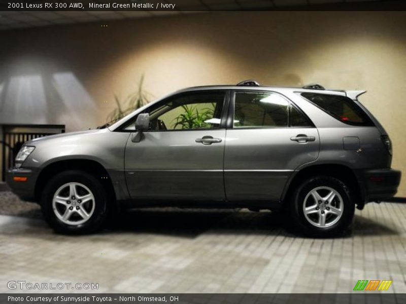 Mineral Green Metallic / Ivory 2001 Lexus RX 300 AWD
