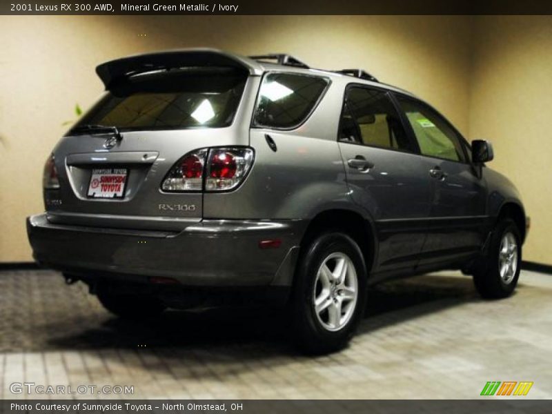 Mineral Green Metallic / Ivory 2001 Lexus RX 300 AWD