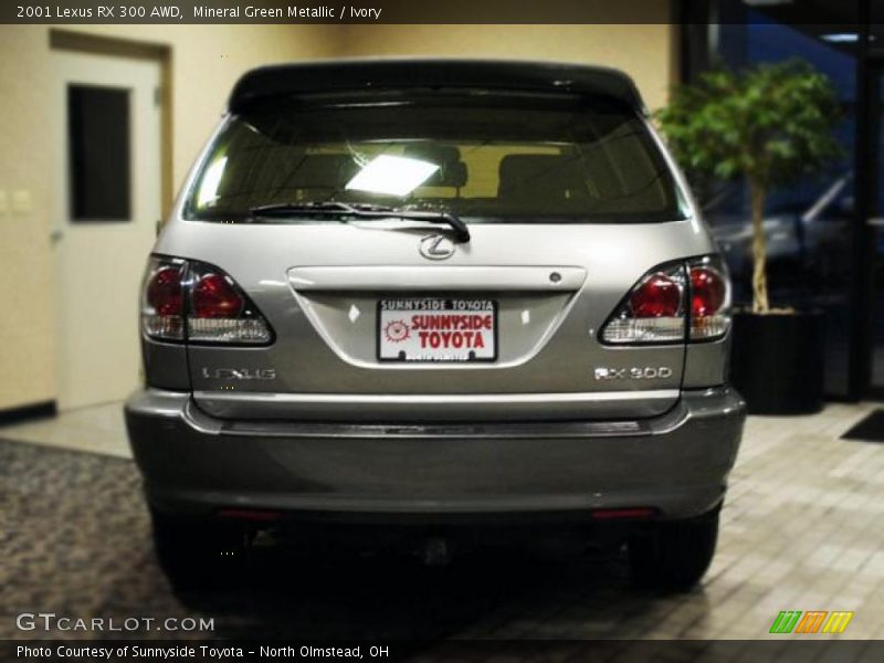 Mineral Green Metallic / Ivory 2001 Lexus RX 300 AWD
