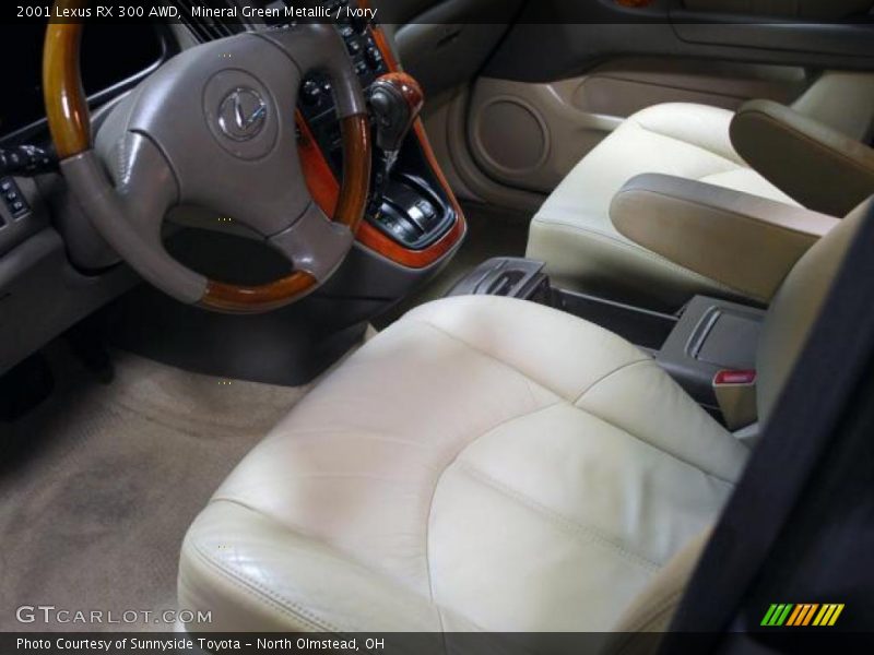 Mineral Green Metallic / Ivory 2001 Lexus RX 300 AWD