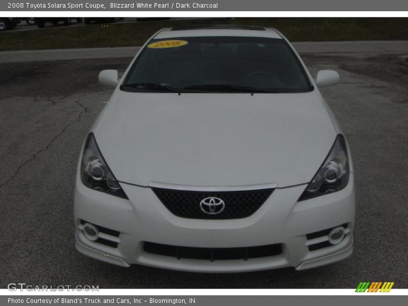 Blizzard White Pearl / Dark Charcoal 2008 Toyota Solara Sport Coupe