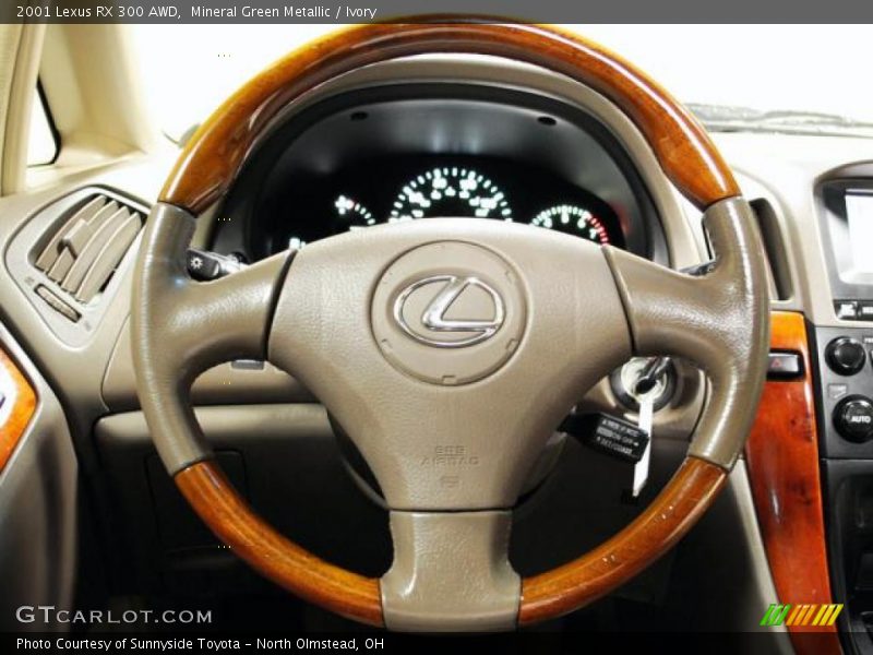 Mineral Green Metallic / Ivory 2001 Lexus RX 300 AWD