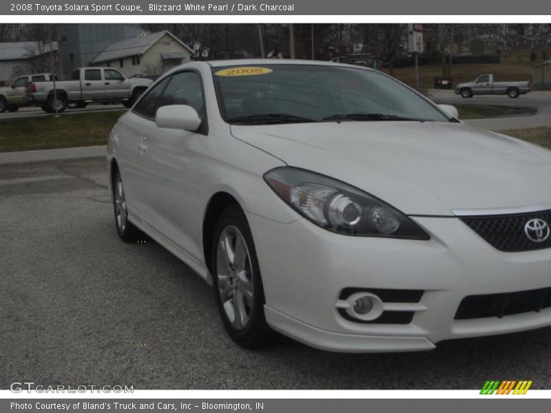 Blizzard White Pearl / Dark Charcoal 2008 Toyota Solara Sport Coupe