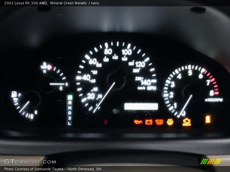 Mineral Green Metallic / Ivory 2001 Lexus RX 300 AWD