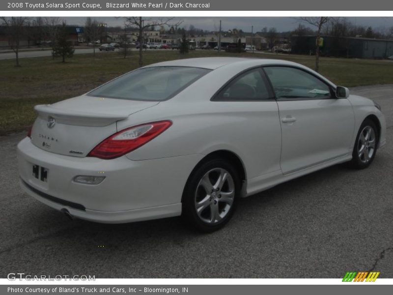 Blizzard White Pearl / Dark Charcoal 2008 Toyota Solara Sport Coupe