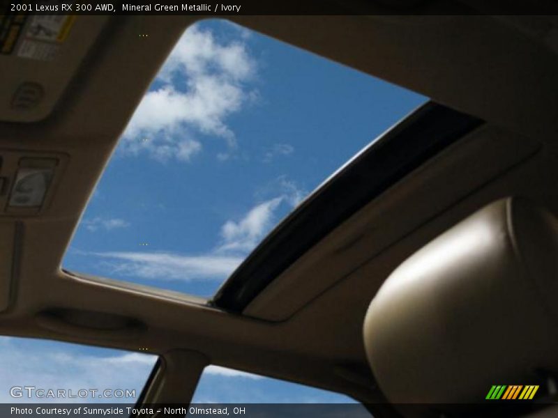 Mineral Green Metallic / Ivory 2001 Lexus RX 300 AWD