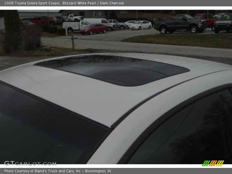 Blizzard White Pearl / Dark Charcoal 2008 Toyota Solara Sport Coupe