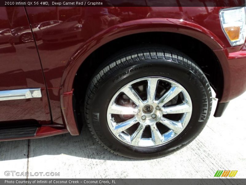Deep Garnet Red / Graphite 2010 Infiniti QX 56 4WD
