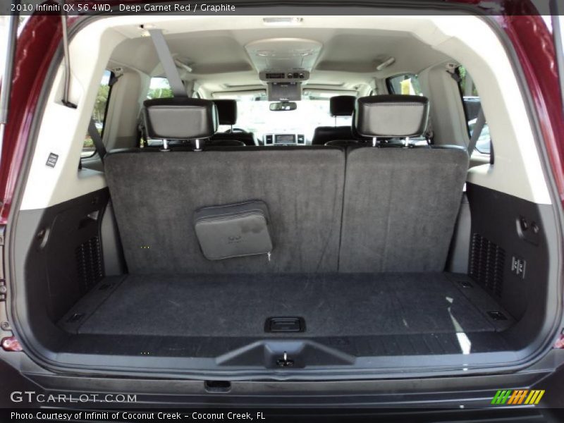 Deep Garnet Red / Graphite 2010 Infiniti QX 56 4WD
