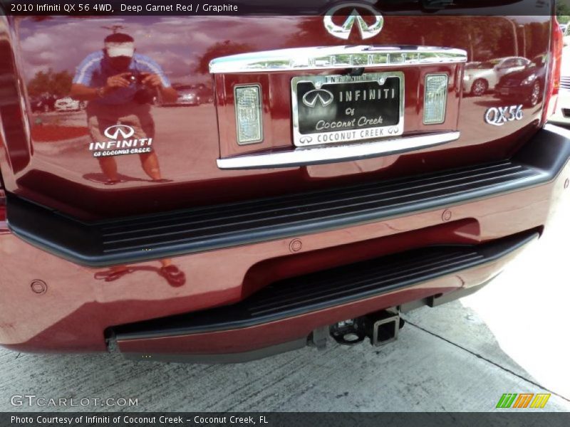 Deep Garnet Red / Graphite 2010 Infiniti QX 56 4WD