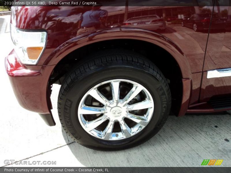 Deep Garnet Red / Graphite 2010 Infiniti QX 56 4WD