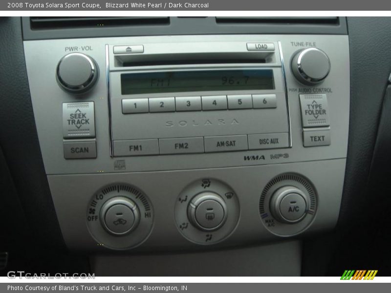 Blizzard White Pearl / Dark Charcoal 2008 Toyota Solara Sport Coupe