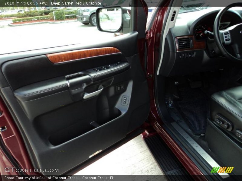 Deep Garnet Red / Graphite 2010 Infiniti QX 56 4WD