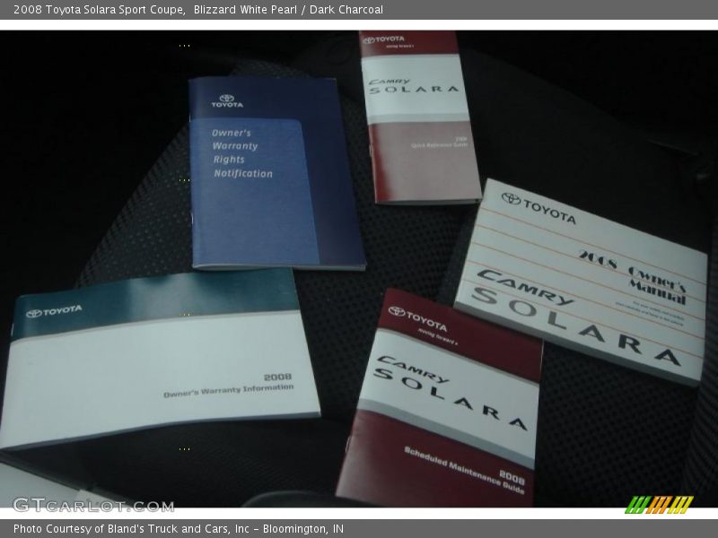 Blizzard White Pearl / Dark Charcoal 2008 Toyota Solara Sport Coupe