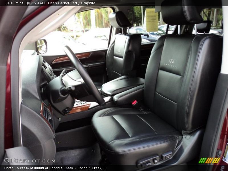 Deep Garnet Red / Graphite 2010 Infiniti QX 56 4WD