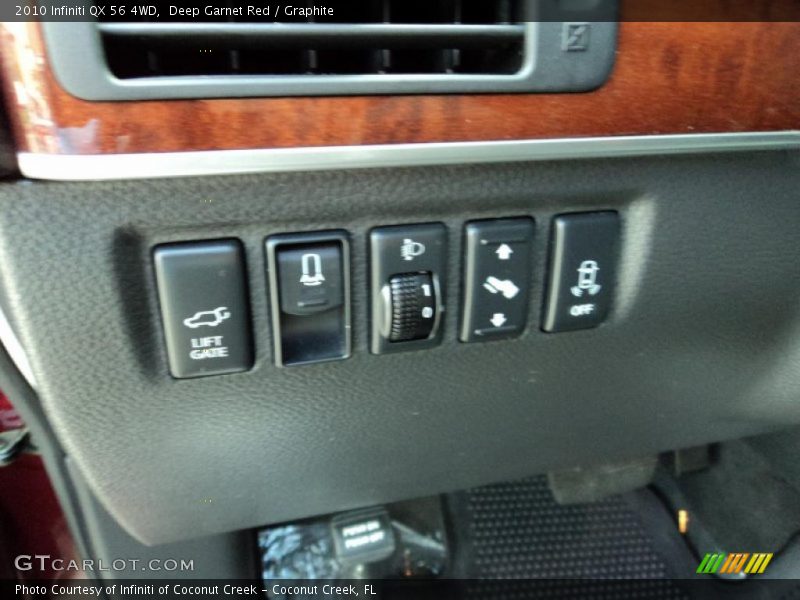 Deep Garnet Red / Graphite 2010 Infiniti QX 56 4WD