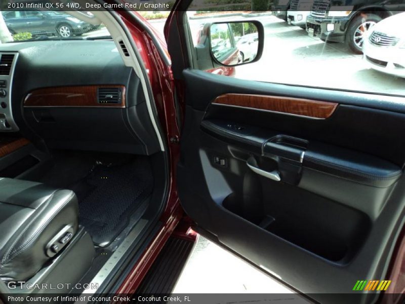 Deep Garnet Red / Graphite 2010 Infiniti QX 56 4WD