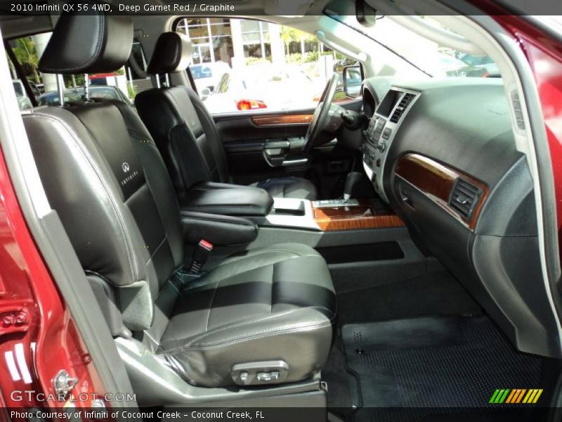 Deep Garnet Red / Graphite 2010 Infiniti QX 56 4WD