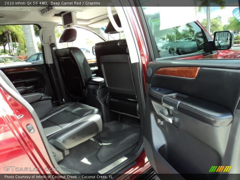 Deep Garnet Red / Graphite 2010 Infiniti QX 56 4WD