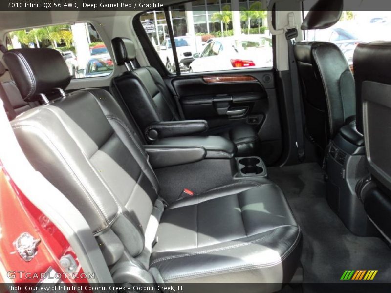 Deep Garnet Red / Graphite 2010 Infiniti QX 56 4WD